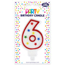 Birthday Candle - Number 6