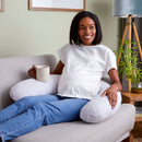 Purflo Breathe Pregnancy Pillow - Minimal Grey