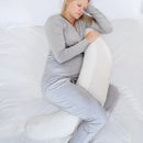 Purflo Breathe Pregnancy Pillow - Minimal Grey