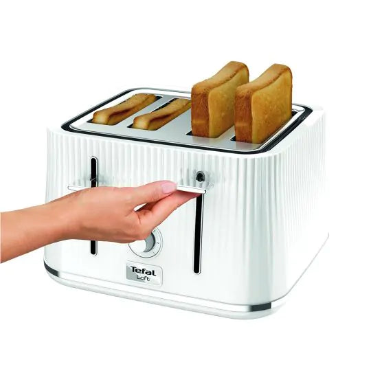 Tefal Loft 4 Slice Toaster - Pure White