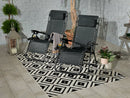 Zero Gravity Relaxer Chair with Cup Holder in Black