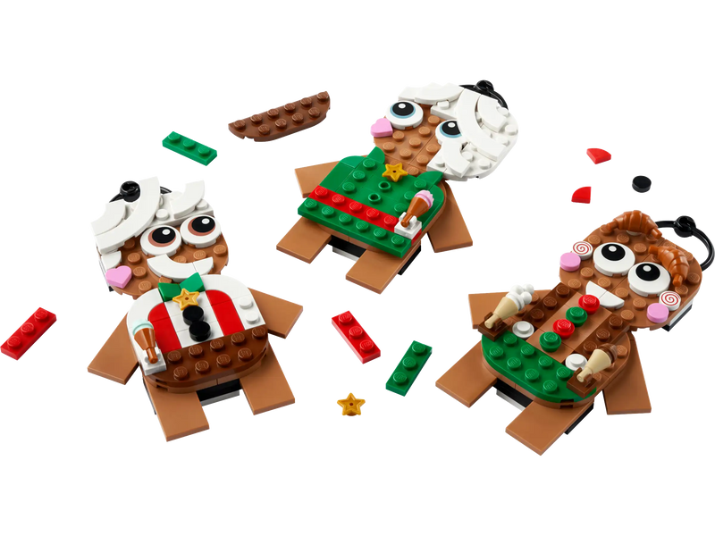 LEGO Gingerbread Ornaments