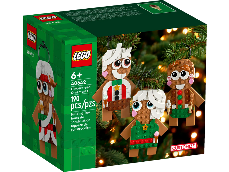 LEGO Gingerbread Ornaments