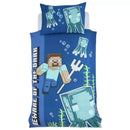 Minecraft Glow In The Dark Single Duvet Set