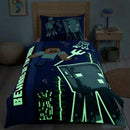 Minecraft Glow In The Dark Single Duvet Set