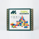 Magnetic Tiles Building Set - 70 Pieces