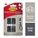 Command Small Black Hooks 4pk