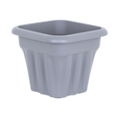 Vista 25cm Square Planter Upcycled Grey