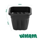 Vista 25cm Square Planter Slate