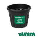Vista 50cm Round Planter - Black