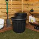 Vista 50cm Round Planter - Black