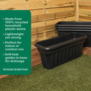 Vista 60cm Trough Planter - Black