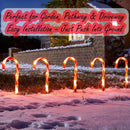 Candy Cane Stake Lights - Set of 5