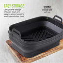 Tower Silicone Air Fryer Rectangular Foldable Trays - 2 Pack