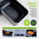 Tower Silicone Air Fryer Rectangular Foldable Trays - 2 Pack