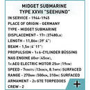 Cobi U-Boat XXVII Seehund