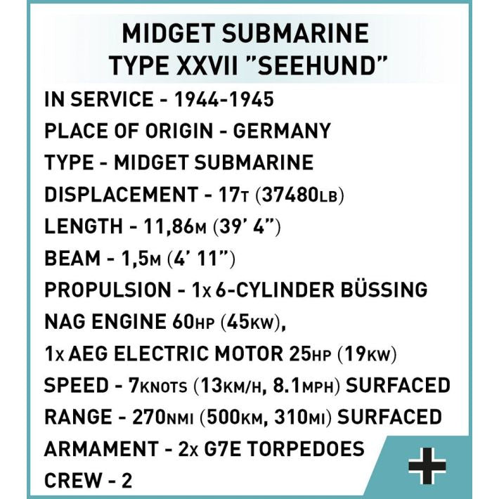 Cobi U-Boat XXVII Seehund