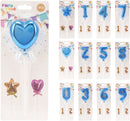 Balloon Effect Cake Topper Assorted - Blue