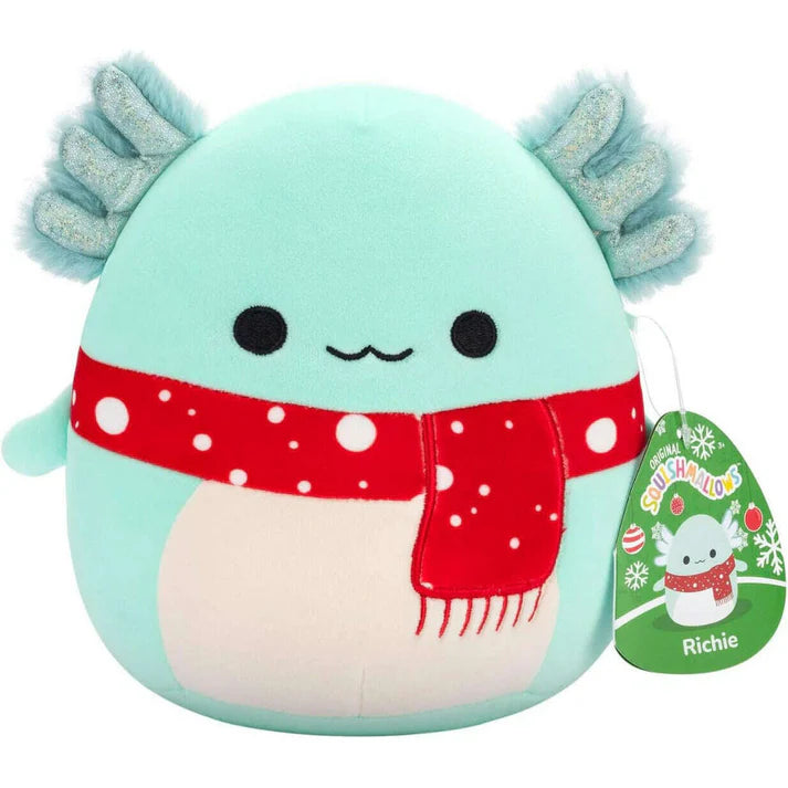 Squishmallows Christmas Plush 7.5" - Richie the Axolotl