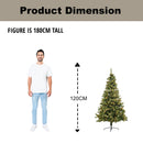 Alaskan Pine Pre-Lit Artificial Christmas Tree 4ft