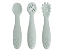 Silicone Scoop, Mash & Twist Baby Cutlery - Seafoam