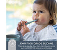 Silicone Scoop, Mash & Twist Baby Cutlery - Seafoam