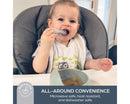 Silicone Scoop, Mash & Twist Baby Cutlery - Seafoam