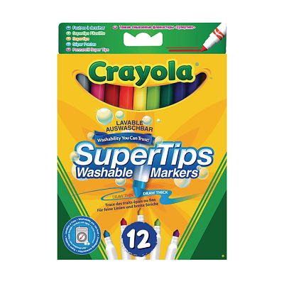 Super Tips Washable Markers 12 Pack