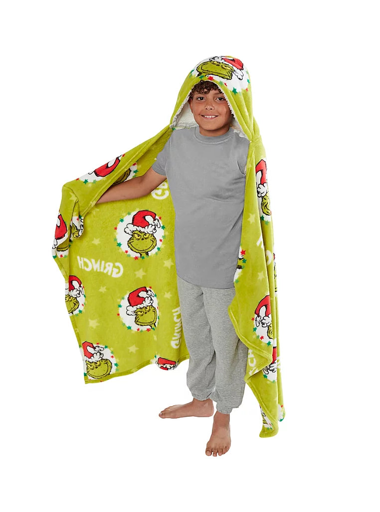 The Grinch Hooded Wearable Blanket