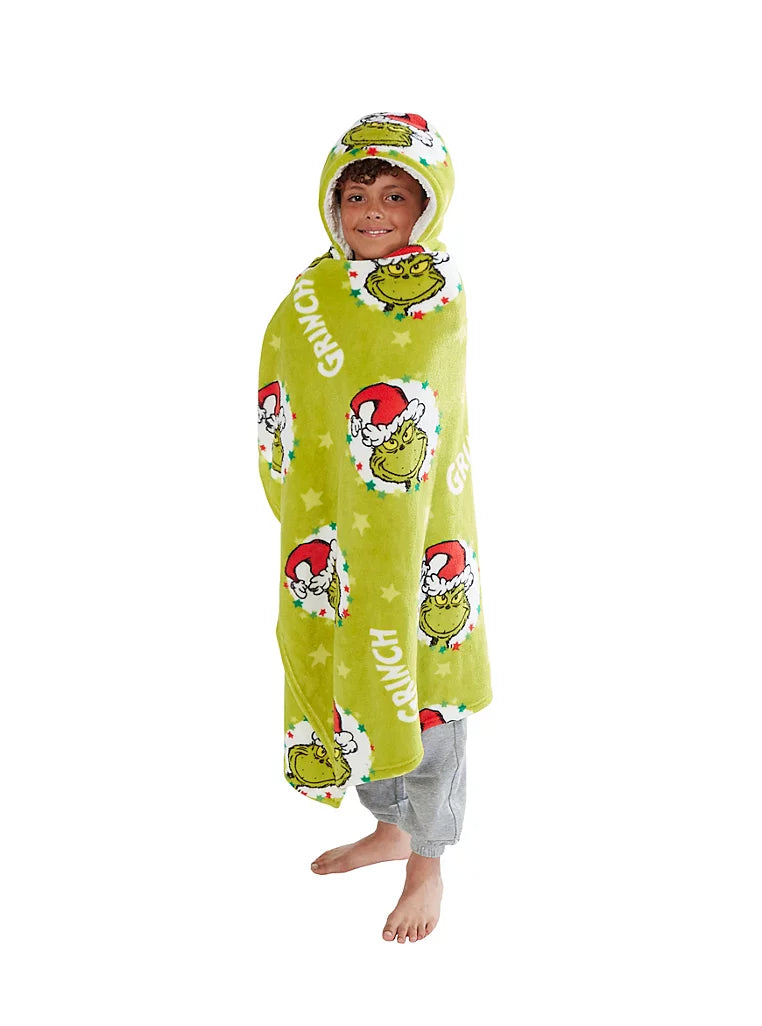 The Grinch Hooded Wearable Blanket