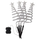 Tree Spiral Stake Lights Cool White - Set of 4