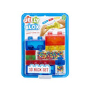 Jelly Blox Squishy Building Blocks - 10 Blox Set