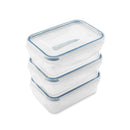 Addis Clip Tight 240ml Rectangular Food Storage Container 3 Pack