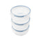 Addis Clip Tight 300ml Round Food Storage Container 3 Pack
