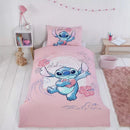 Disney Stitch Pink Single Duvet Set