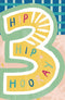 Age 3 Birthday Card Hip Hip Hooray