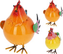 Metal Rooster Ornament - 2 Assorted