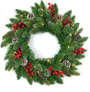 Prelit Stockholm Christmas Wreath