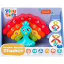Play Tots Rainbow Peacock Stacker