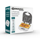 Daewoo Essentials Sandwich Toaster White