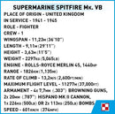 Cobi Supermarine Spitfire Mk.VB Plane