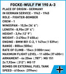 Cobi Focke-Wulf FW 190-A3 Plane