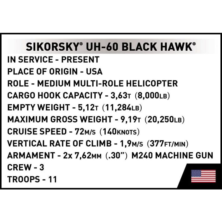Cobi Sikorsky UH-60 Black Hawk Helicopter