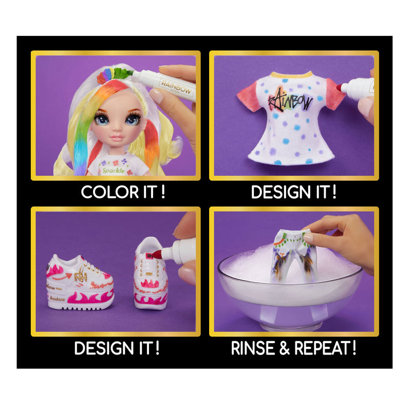 Rainbow High Colour & Create Fashion DIY Doll - Blue Eyes