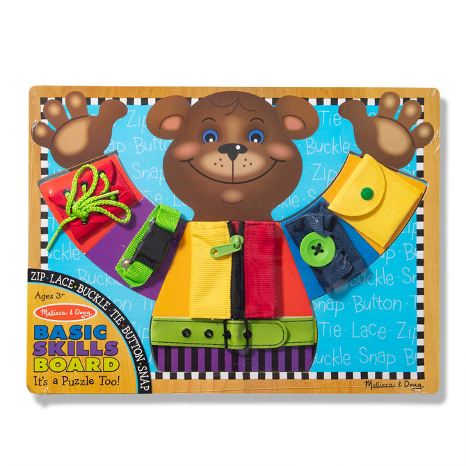 Melissa & Doug Wooden Basic Skills Board