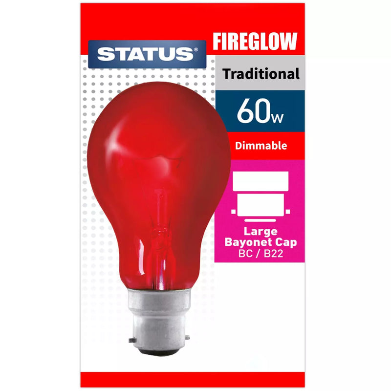 Fireglow LED Light Bulb 60W Bayonet Cap