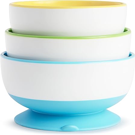 Munchkin StayPut Suction Bowls 3pk