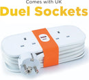 UK To Europe Travel Plug Adaptor With USB Ports