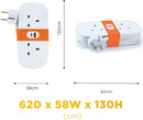 UK To Europe Travel Plug Adaptor With USB Ports