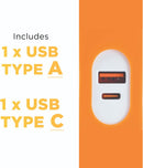 UK To Europe Travel Plug Adaptor With USB Ports